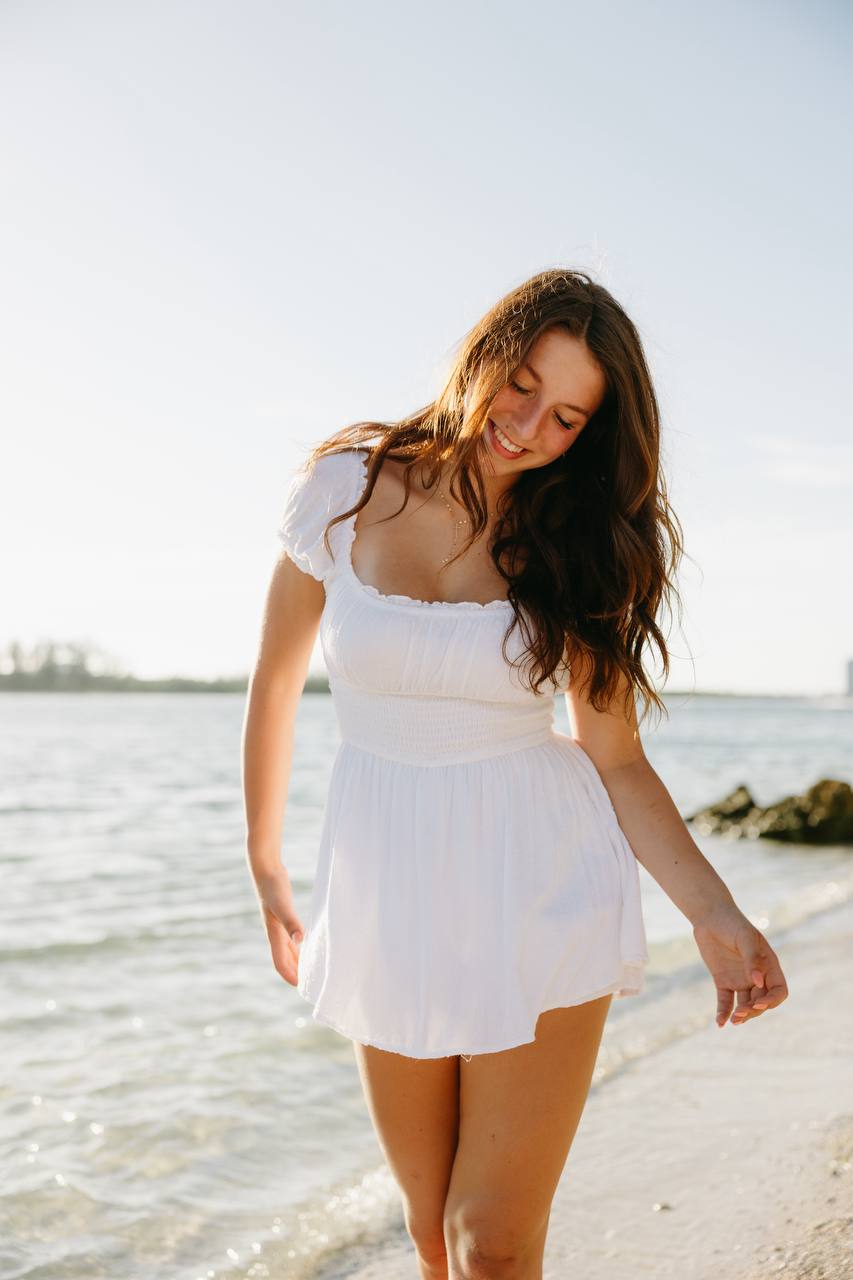 Kayley on the beach in Sarasota
